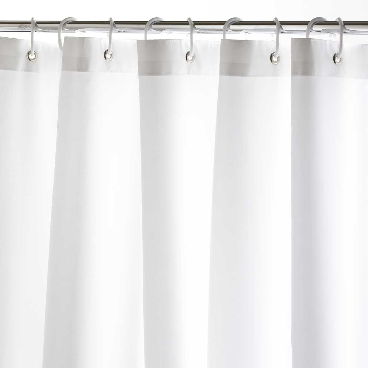 cortina baño lisa para hoteles